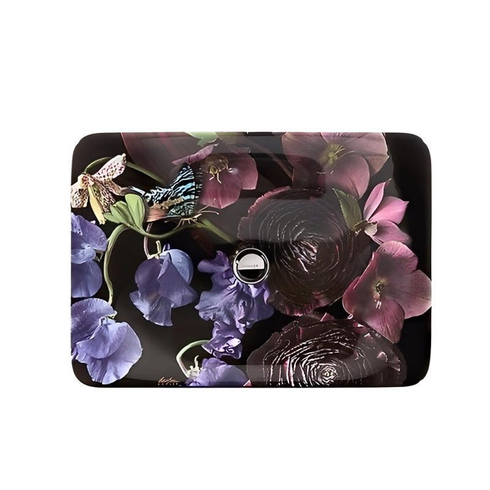 536*370mm KOHLER Dutchmaster Carillon Rectangle Blush Floral/Midnight Floral Above Counter Basin