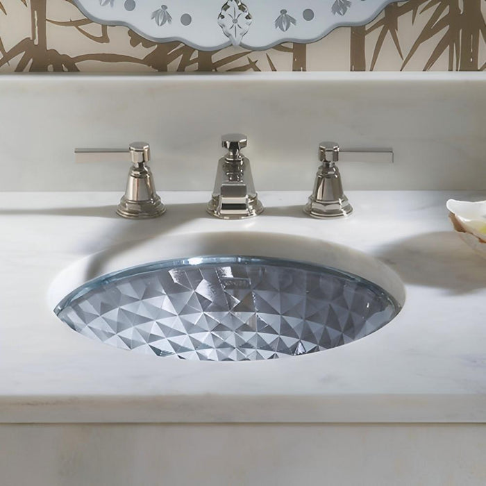 408*408mm KOHLER Kallos Spun Round Glass Undermount Basin