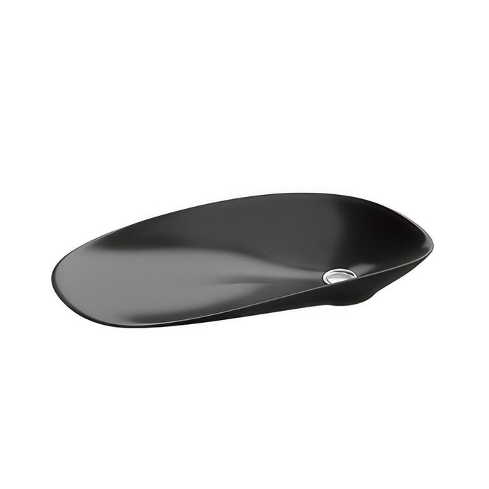 615*310mm KOHLER Petaline Black Cast Iron Vessel Above Counter Basin