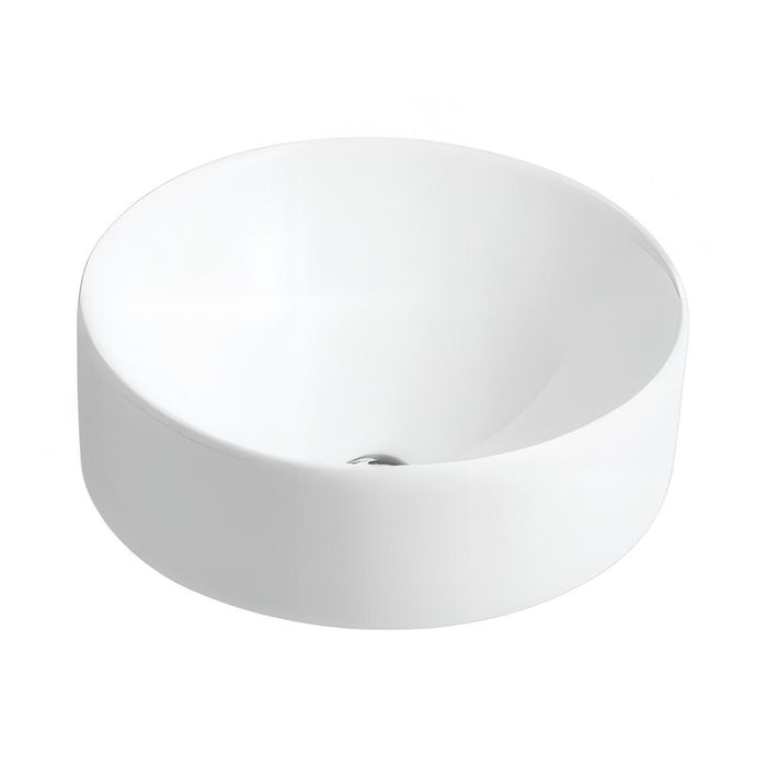 420*420*203mm Kohler Chalice White Ceramic Round Vessel Above Counter Basins