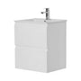 600-1500*460mm Riva White Wall Hung Bathroom Vanity - Cabinet Only and Ceramic / Stone Top Available - HD reno