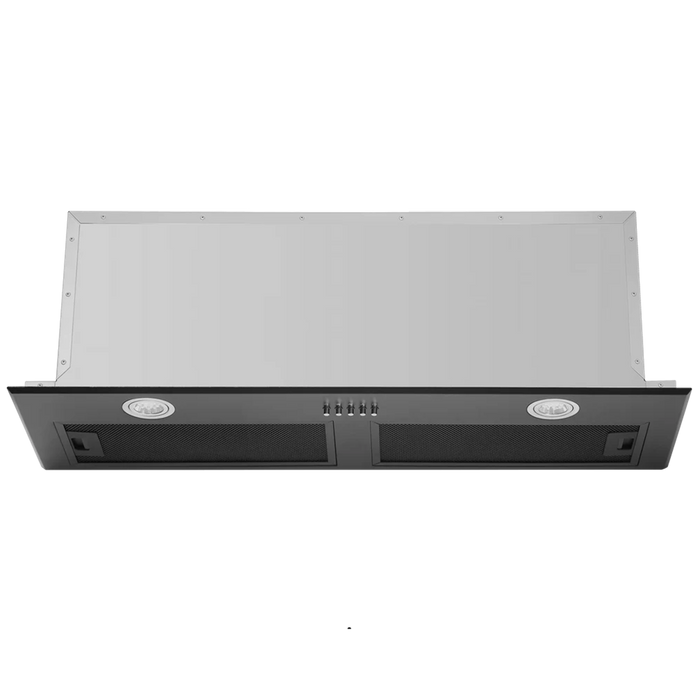 900mm DiLusso Black Cooktops and Electric Oven and Concealed Rangehood Kitchen Appliance Packages