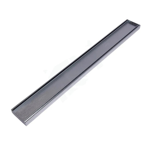 300-5600mm Lauxes Shower Grate Drain Aluminium Slimline Tile Insert Indoor Outdoor Silver Surface - HD reno
