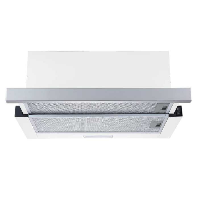 600mm Stainless Steel Telescopic Rangehood Ducted Only With LED lights