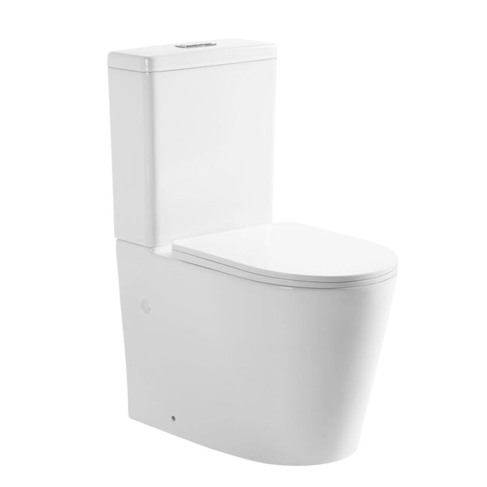 655*360*865mm Poseidon Vivid Gloss White Tornado Back To Wall Toilet