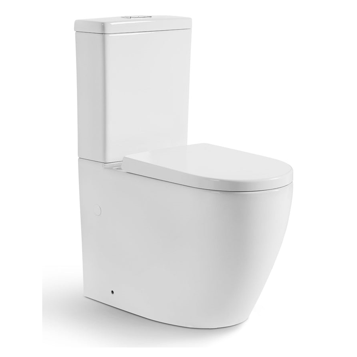 660*390*885mm Poseidon Elvera Gloss White Ambulant Tornado Back To Wall Toilet