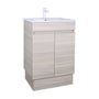 600-750*460mm Bathroom Vanity PVC Evie OAK Freestanding Vanity With Legs - Left/Right Drawers Cabinet Only and Ceramic / Stone Top Available - HD reno