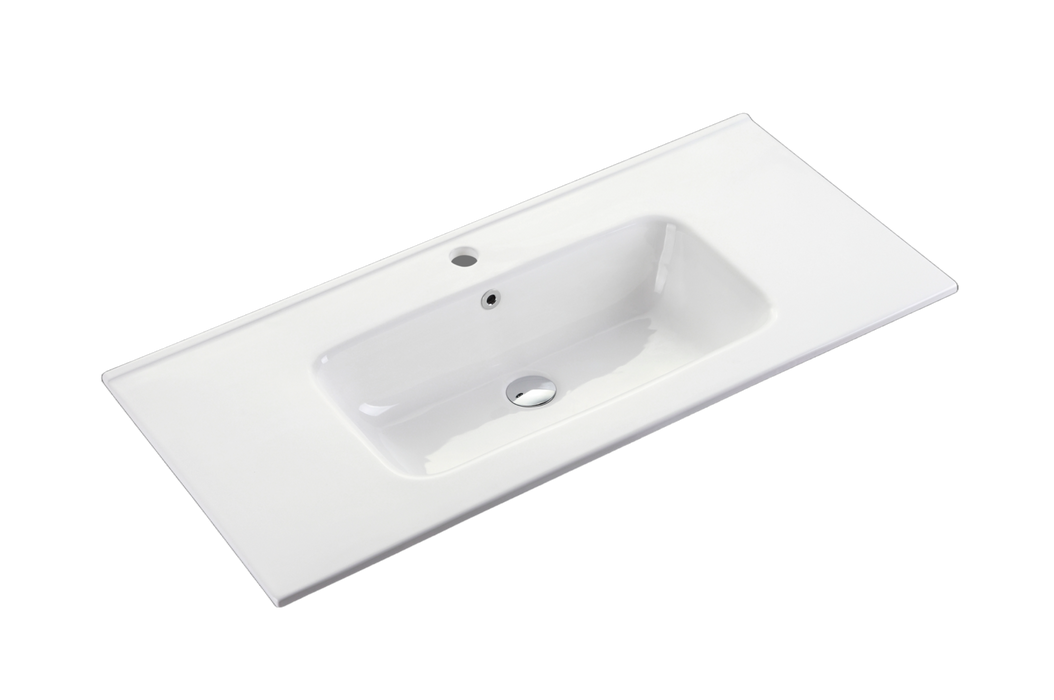 600-1500*450*830mm ABS Bali Matt White MR Melamined Board Pancel MDF Door With PVC Coating Freestanding Vanity - HD reno