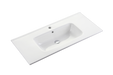 600-1500*450*830mm ABS Bali Matt White MR Melamined Board Pancel MDF Door With PVC Coating Freestanding Vanity - HD reno