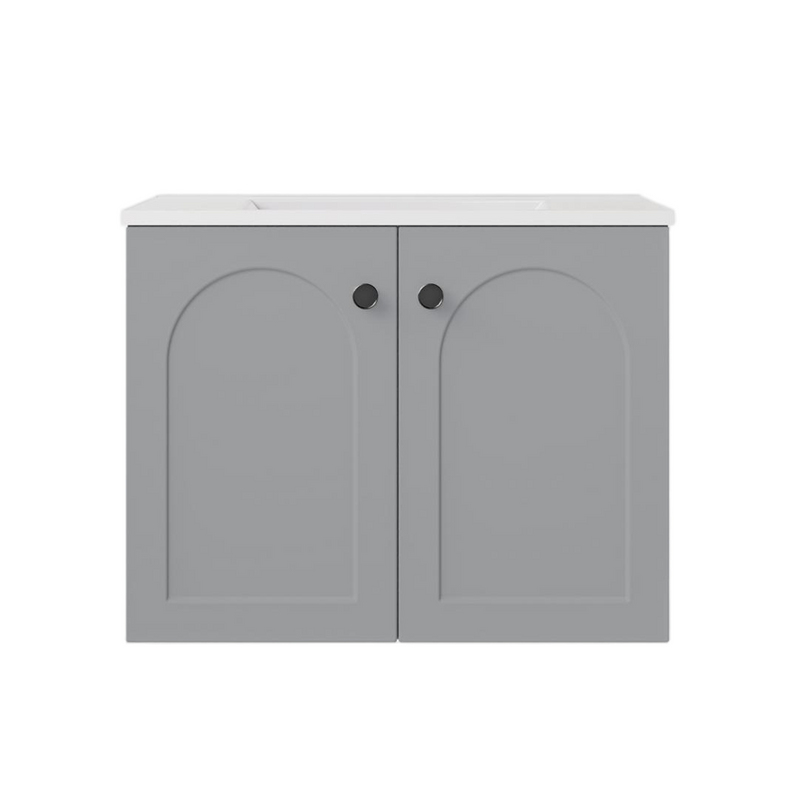600*455*470mm Lukka Chester Federation Matt Grey PVC Wall Hung Vanity