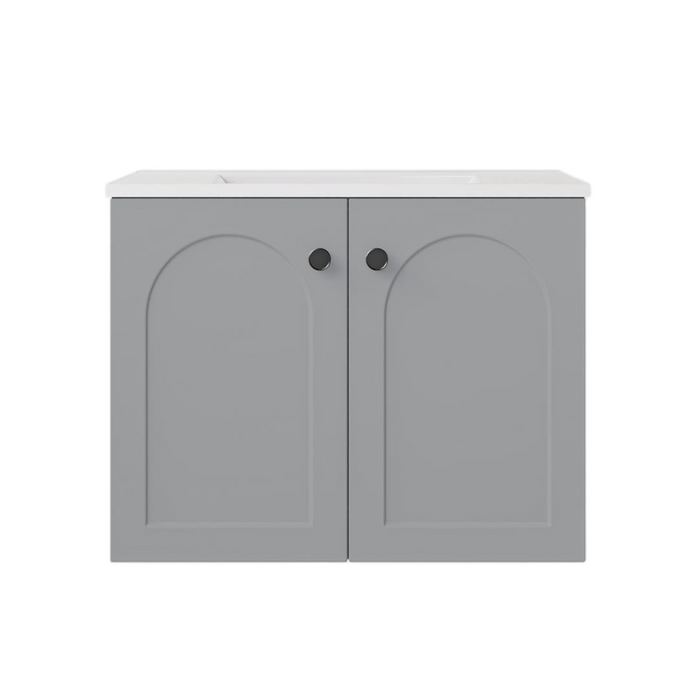 600*455*470mm Lukka Chester Federation Matt Grey PVC Wall Hung Vanity