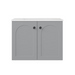 600*455*470mm Lukka Chester Federation Matt Grey PVC Wall Hung Vanity