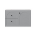 750*455*470mm Lukka Chester Federation Matt Grey PVC Left/Right Drawer Wall Hung Vanity