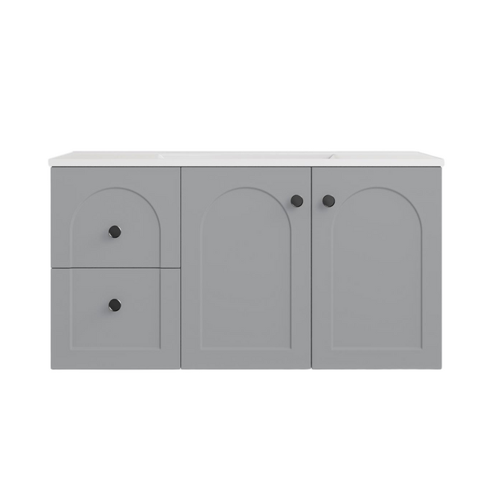 900*455*470mm Lukka Chester Federation Matt Grey PVC Left/Right Drawer Wall Hung Vanity