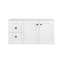 900*455*560mm Lukka Chester Federation Matt White PVC Left/Right Drawer Wall Hung Vanity
