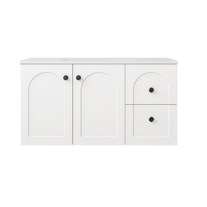 900*455*560mm Lukka Chester Federation Matt White PVC Left/Right Drawer Wall Hung Vanity