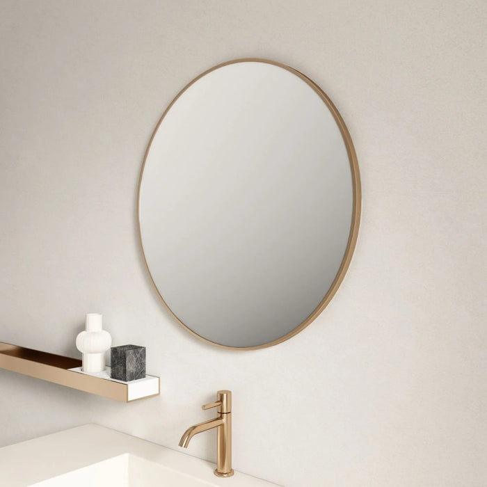 600/750/900*27mm Mercio Round Aluminum Copper-free Glass Framed Mirror