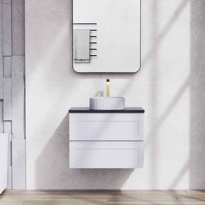 600-1500*460*560mm Poseidon Matt White Bathroom Wall Hung Vanity