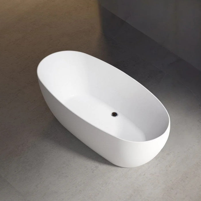 FS12 1500/1700mm White Oval Acrylic Freestanding Bathtub