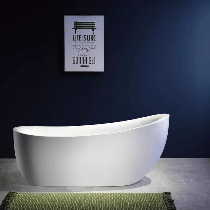FS21 1800*900*800mm White Oval 12 Jets Acrylic Freestanding Spa Bathtub