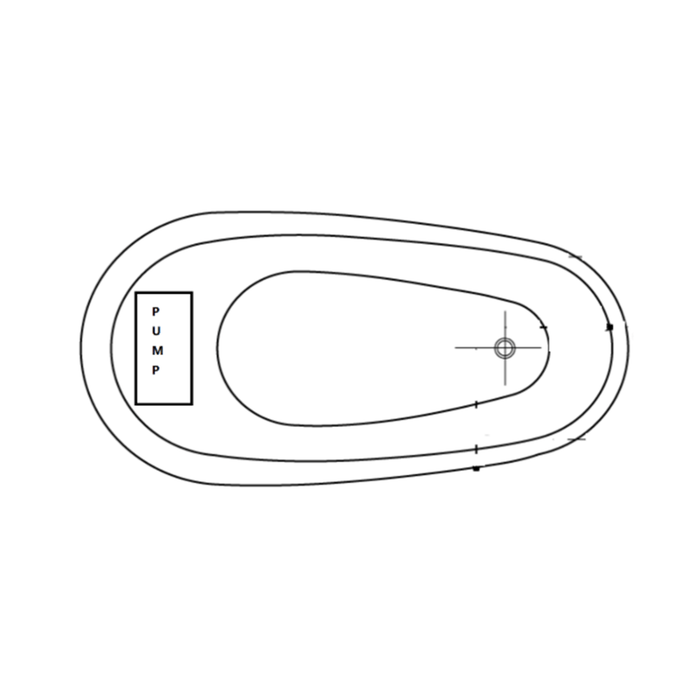 FS21 1800*900*800mm White Oval 12 Jets Acrylic Freestanding Spa Bathtub