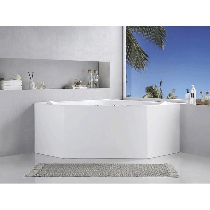 FS53 1290/1490*1290/1490*640mm White 12 Jets Acrylic Freestanding Spa Bathtub