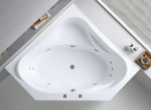 FS53 1290/1490*1290/1490*640mm White 12 Jets Acrylic Freestanding Spa Bathtub - HD reno