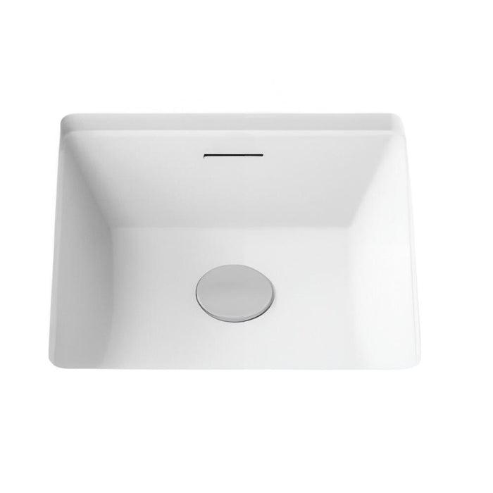 352*352*180mm Kohler Brazn Kohler White/Honed Black Ceramic Square With Overflow Under-Mount Basins