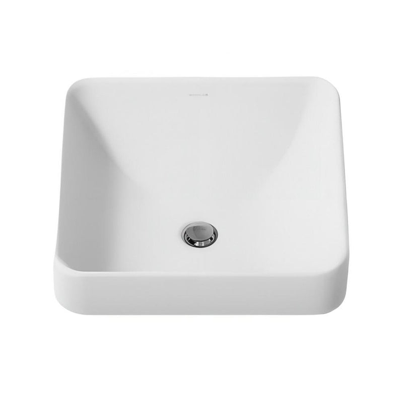 413*413*175mm Kohler Gloss White Ceramic Forefront Square Vessel Without Faucet Deck Above Counter Basins