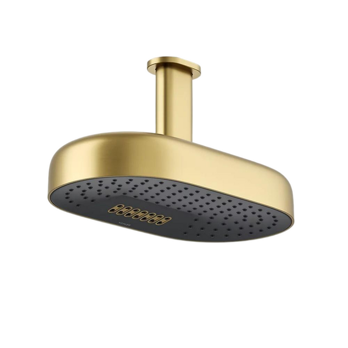 354mm Kohler Statement 2 Function 12 Deep Massage Rainhead Oval Shower Heads