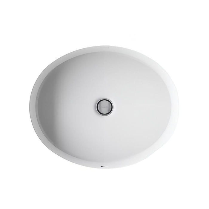 486*407*171mm Kohler Verticyl Gloss White Ceramic Oval With Overflow Under-Mount Basins