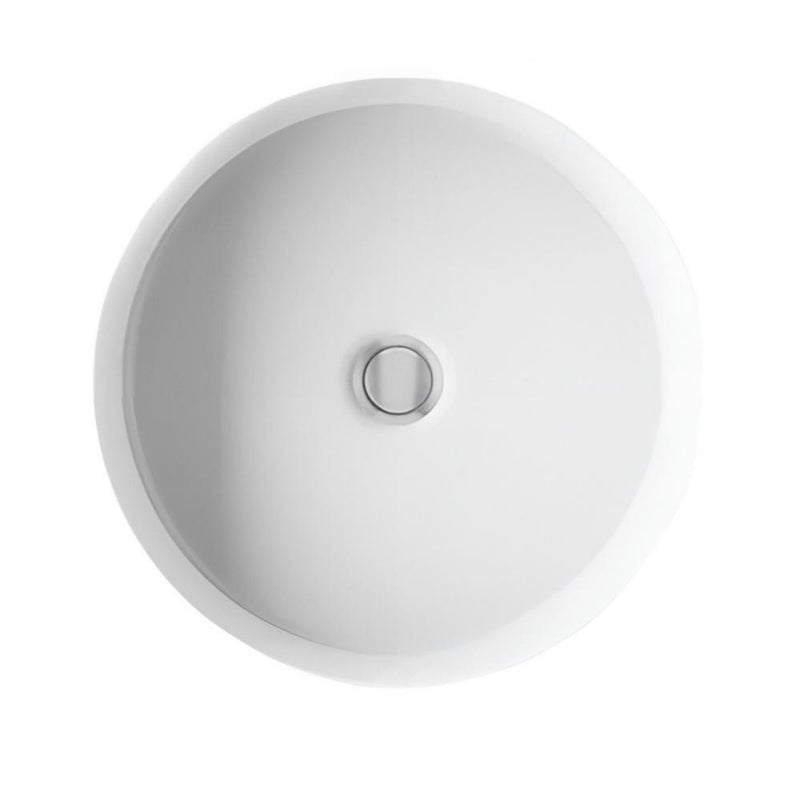 400*401*171mm Kohler Verticyl Gloss White Ceramic Round With Overflow Under-Mount Basins
