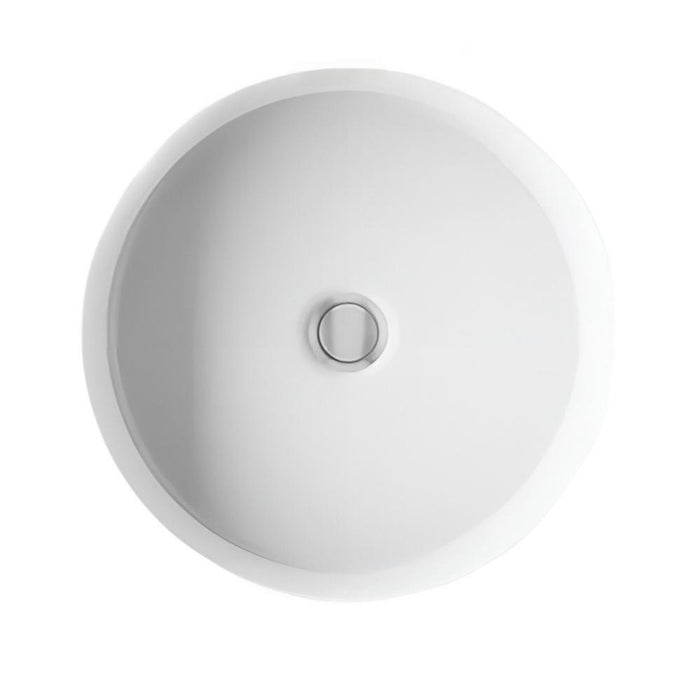 400*401*171mm Kohler Verticyl Gloss White Ceramic Round With Overflow Under-Mount Basins