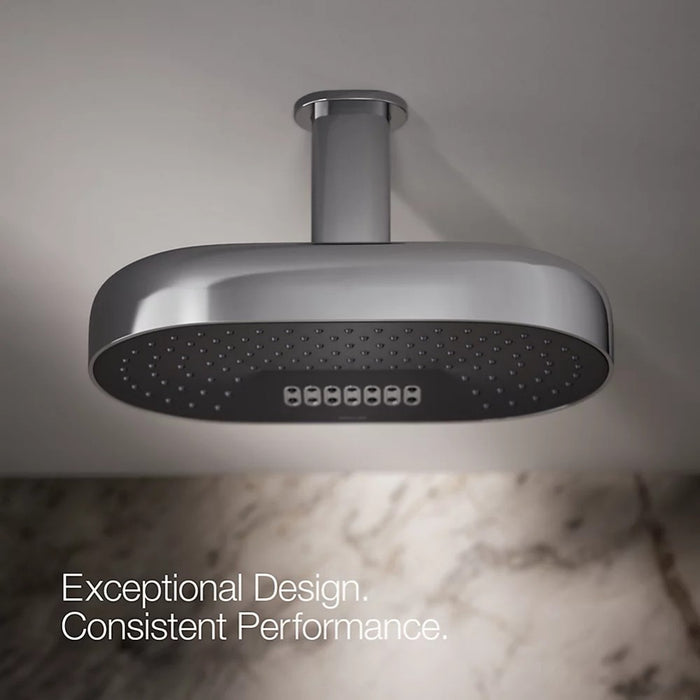 354mm Kohler Statement 2 Function 12 Deep Massage Rainhead Oval Shower Heads