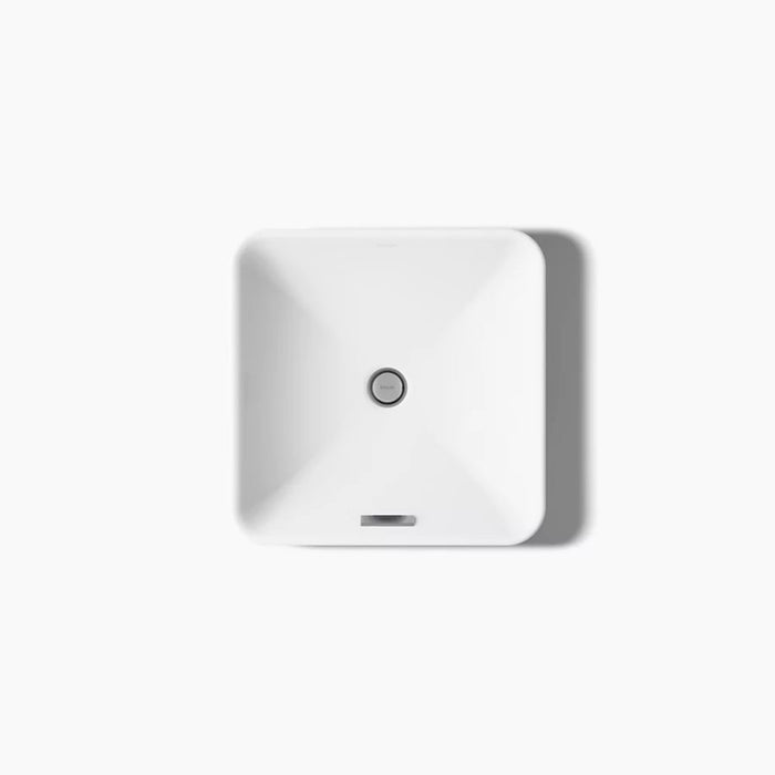 413*413*175mm Kohler Gloss White Ceramic Forefront Square Vessel Without Faucet Deck Above Counter Basins