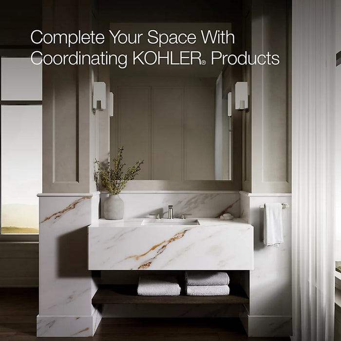 503*397*171mm Kohler Verticyl Gloss White Ceramic Rectangle With Overflow Under-Mount Basins
