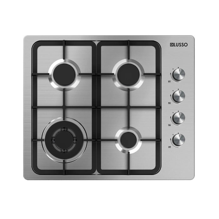 600mm Dilusso Stainless Oven + Gas Cooktop + Telescopic Rangehood + Dishwasher Kitchen Appliance Package