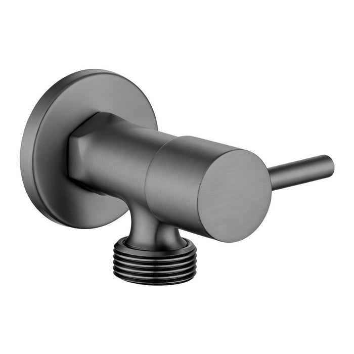Aquaperla Round Solid Brass 1/4 Turn Bathroom Washing Machine Stops
