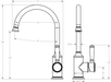 Clasico Gooseneck Sink Mixer in Matt Black - HD reno