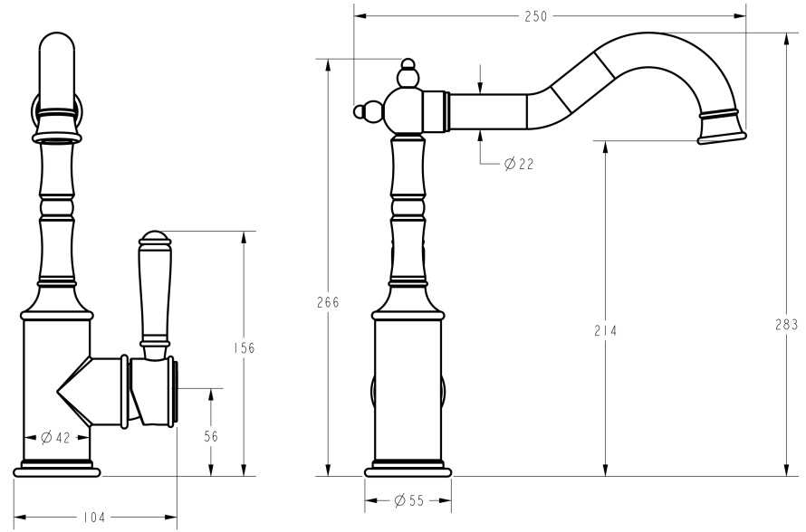 Clasico Sink Mixer - HD reno