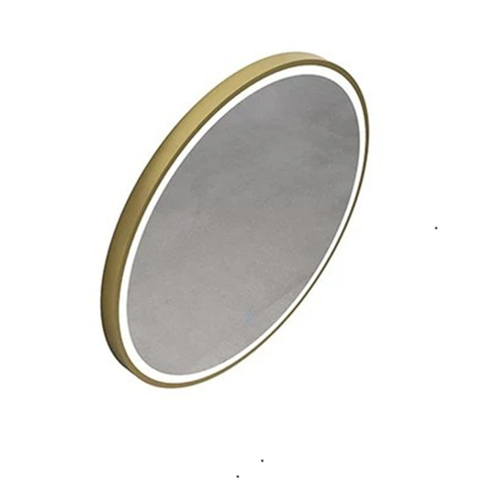 600-800mm Infinity Hamilton Trio-Color & Dimmable Lighting Round Frosted Edge LED Mirror