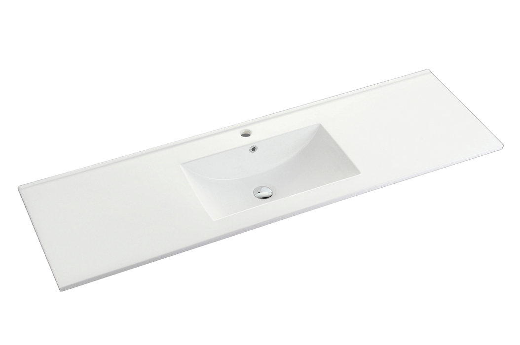 600-1500*450*830mm ABS Bali Matt White MR Melamined Board Pancel MDF Door With PVC Coating Freestanding Vanity - HD reno
