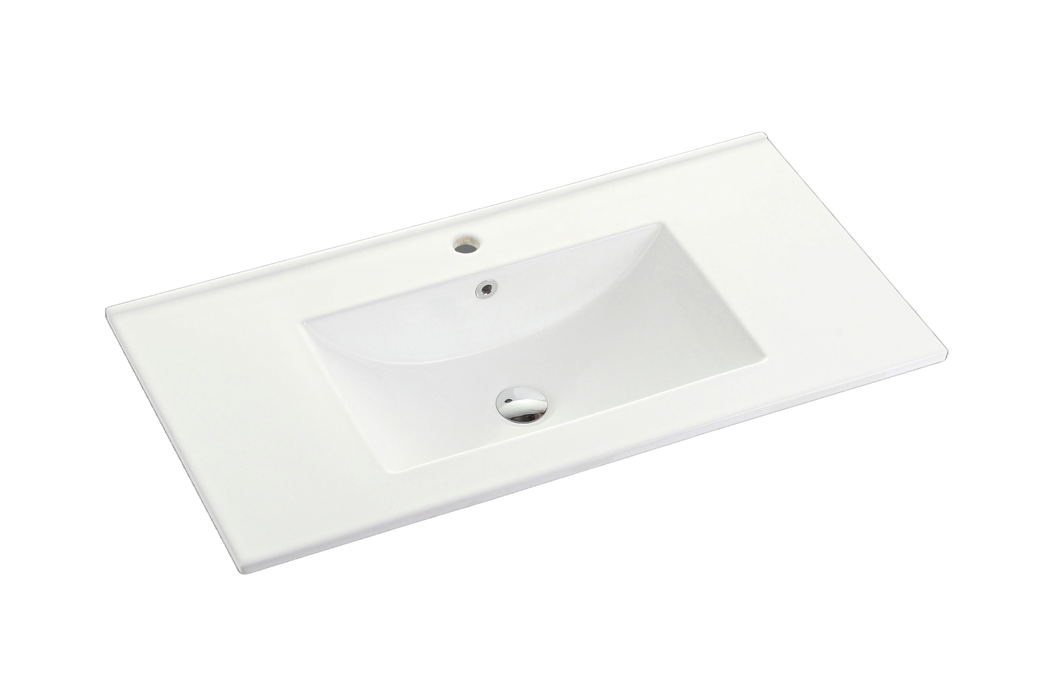 600-1500*450*830mm ABS Bali Matt White MR Melamined Board Pancel MDF Door With PVC Coating Freestanding Vanity - HD reno