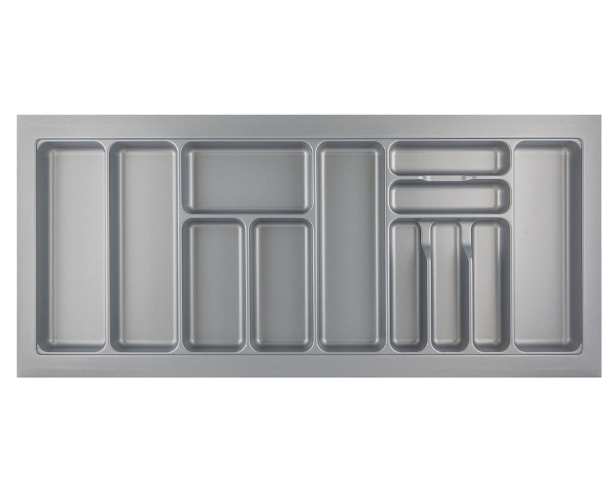1200mm Width Hettich Cutlery Insert Silver Custom Size Kitchen Drawer Cutlery Tray Adjustable