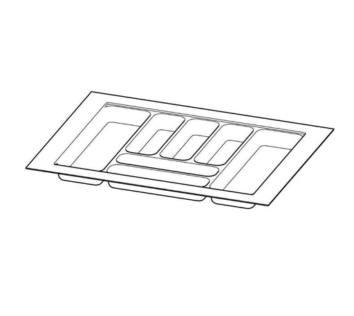 700mm Hettich Cutlery Insert Black Custom Size Kitchen Drawer Cutlery Tray Adjustable (Copy)