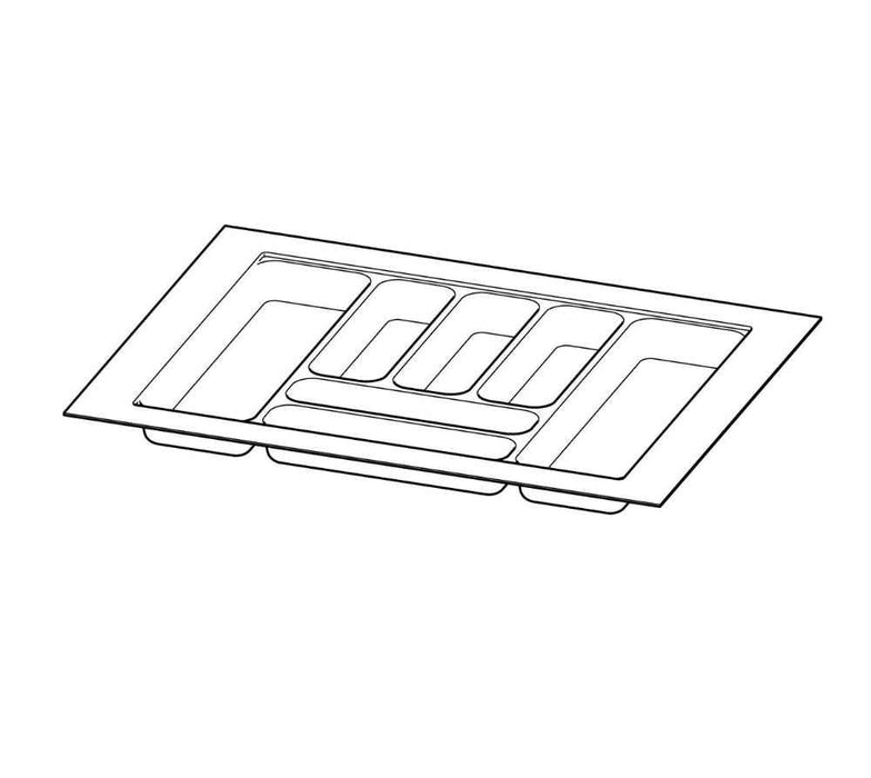700mm Hettich Cutlery Insert Black Custom Size Kitchen Drawer Cutlery Tray Adjustable (Copy)