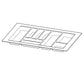 700mm Hettich Cutlery Insert Black Custom Size Kitchen Drawer Cutlery Tray Adjustable