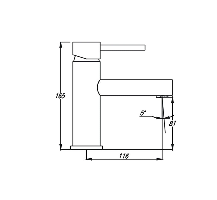 HC Ideal Brushed Gold Round Basin Mixer