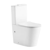 660*370*855mm Inspire Radiant Ceramic With Slim Seat Tornado Rimless Back To Wall Toilet