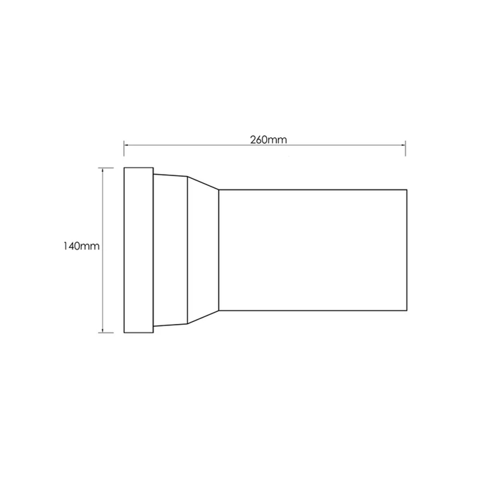 INS P-Trap Extended Pipe
